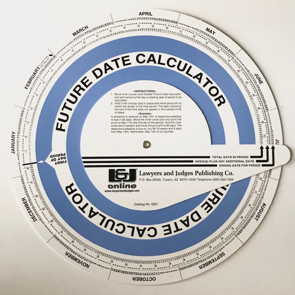 Perpetual Calendar and Future Date Calculator - Lawyers & Judges Publishing Company, Inc.