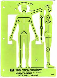 Male Human Figure Template - Lawyers & Judges Publishing Company, Inc.