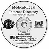 Medical Legal Internet Directory, Third Edition (on CD-Rom) - Lawyers & Judges Publishing Company, Inc.