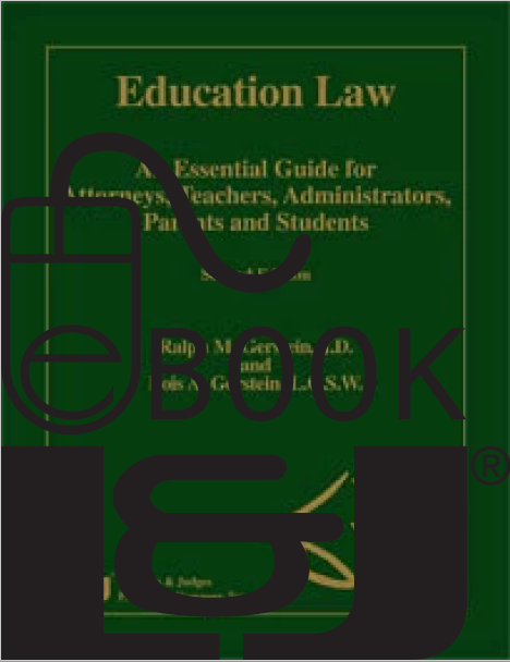 Education Law, Second Edition PDF eBook - Lawyers & Judges Publishing Company, Inc.