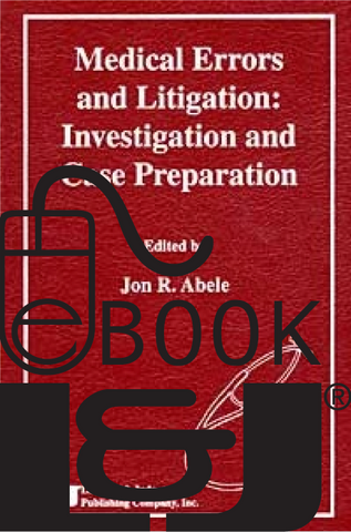Medical Errors and Litigation PDF eBook - Lawyers & Judges Publishing Company, Inc.